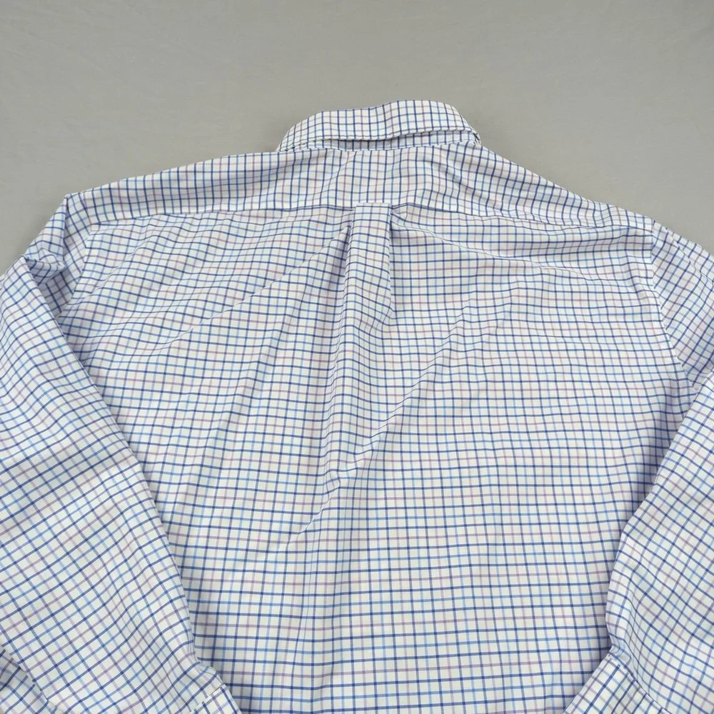 Lauren Ralph Lauren Shirt Mens 4XL Blue Plaid 20 34/35 Black Label Casual Preppy